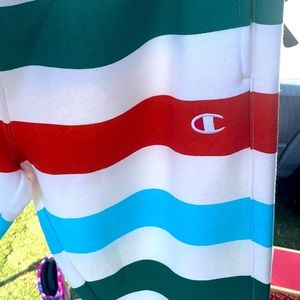 Champion sweatpants multicolor few spot stain the packing box has original tags.